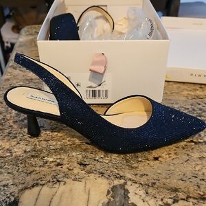 Alex Marie Sparkling Midnight Slingback Heels